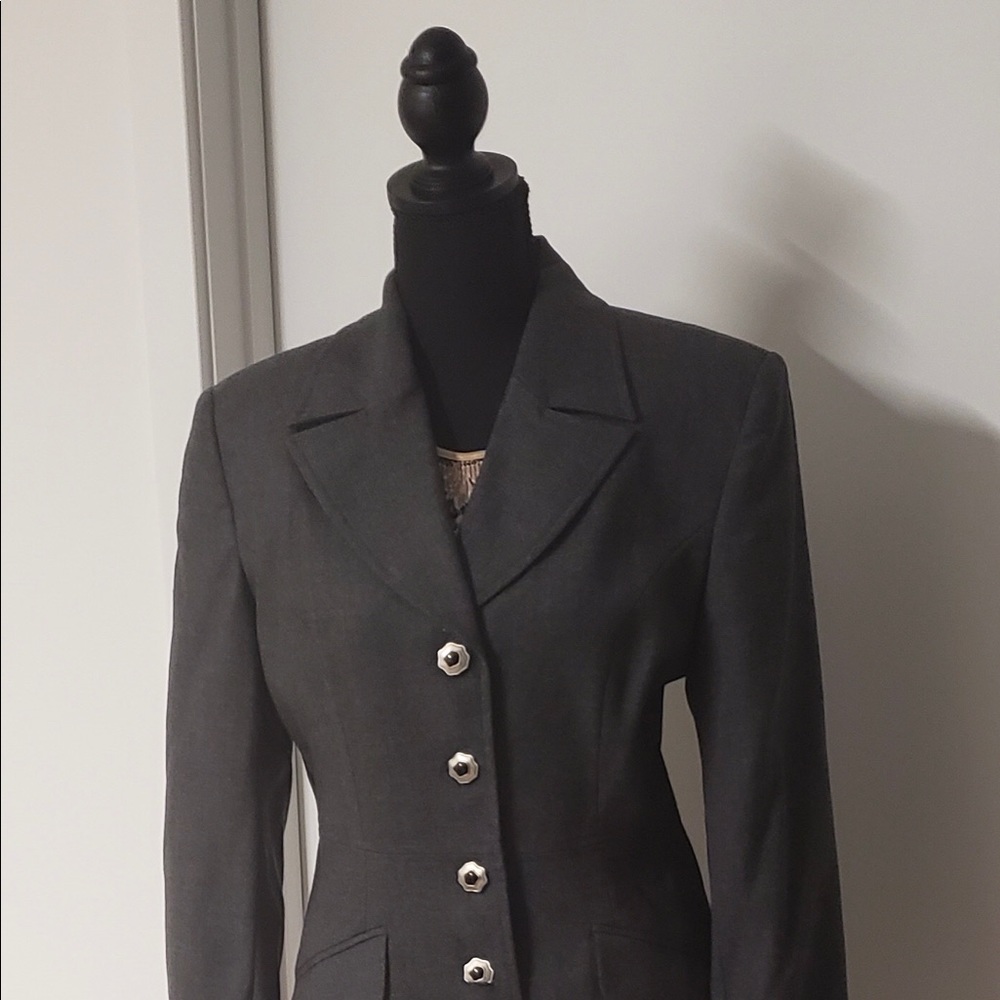 Skirt suit.